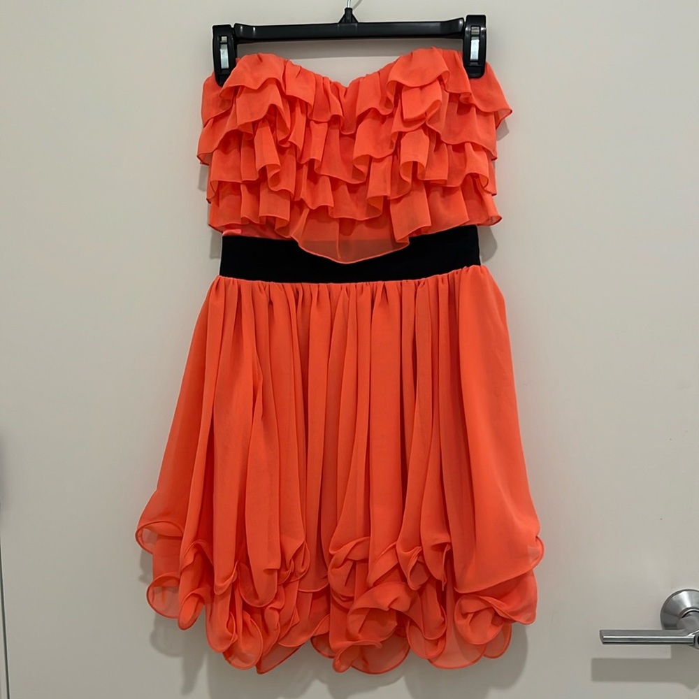 Cute Coral Party Dress for Semi-Formal Event